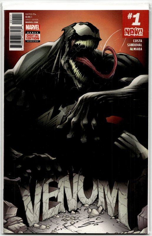 Venom #1 (Marvel Comics, 2017), raw, ungraded comic book — front cover