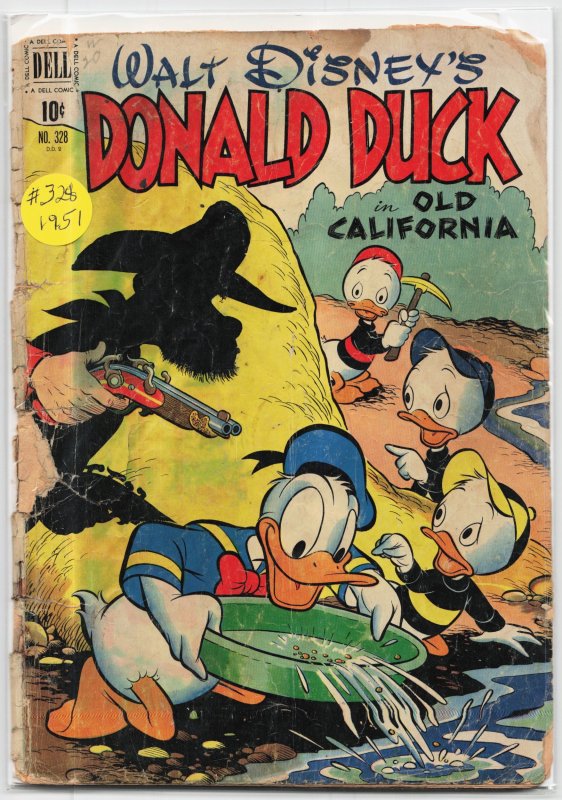 Four Color #328 (Dell Comics, 1951), raw, ungraded comic book — front cover