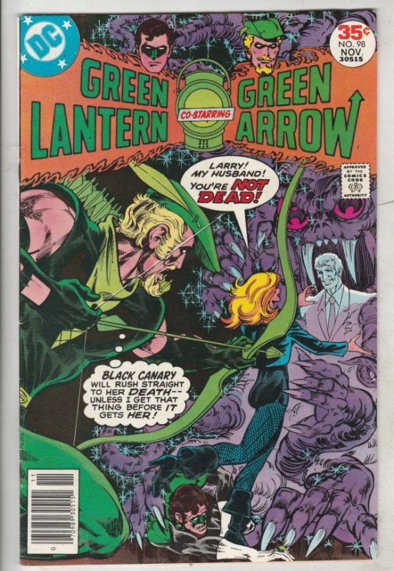 Green Lantern #98 (DC Comics), raw comic book in NM- condition — front cover