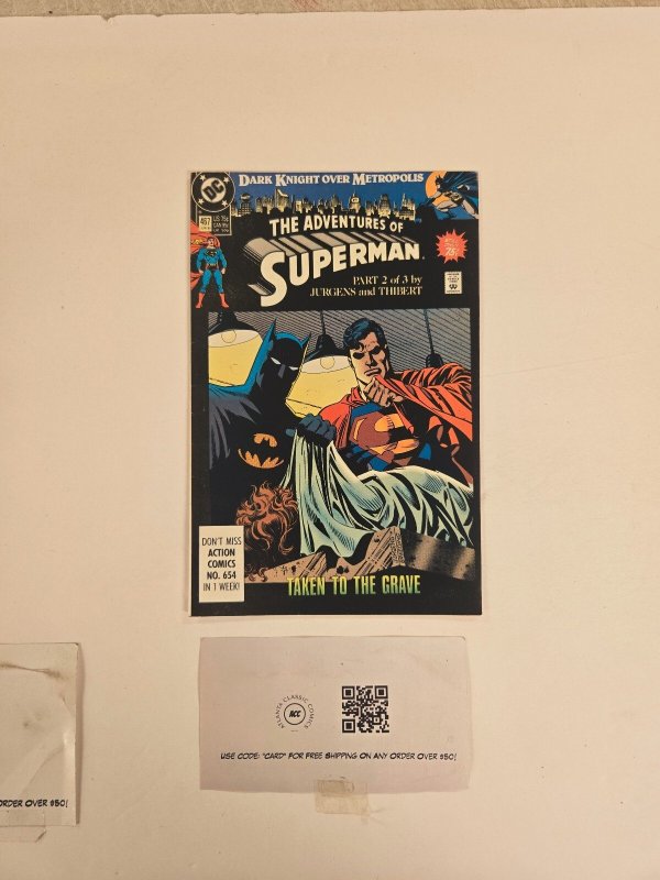 Adventrues of Superman #467 (DC Comics), raw comic book in NM condition — front cover