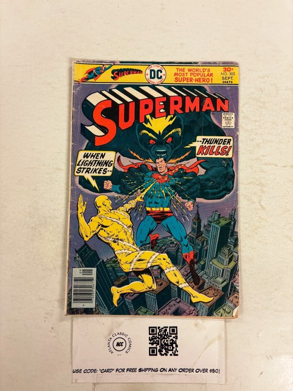 Superman #303 (DC Comics, 1976), raw comic book in GD condition — front cover