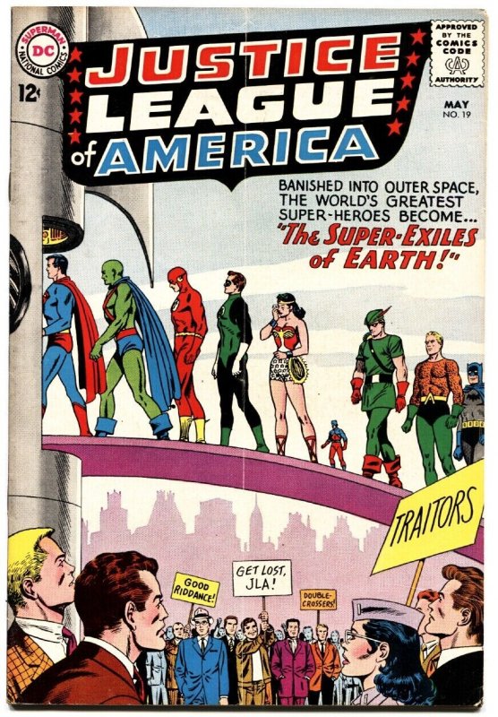 Justice League OF America #19-1963-Dc-Superman-Batman-Wonder WOMAN-fn- (DC Comics), raw, ungraded comic book — front cover