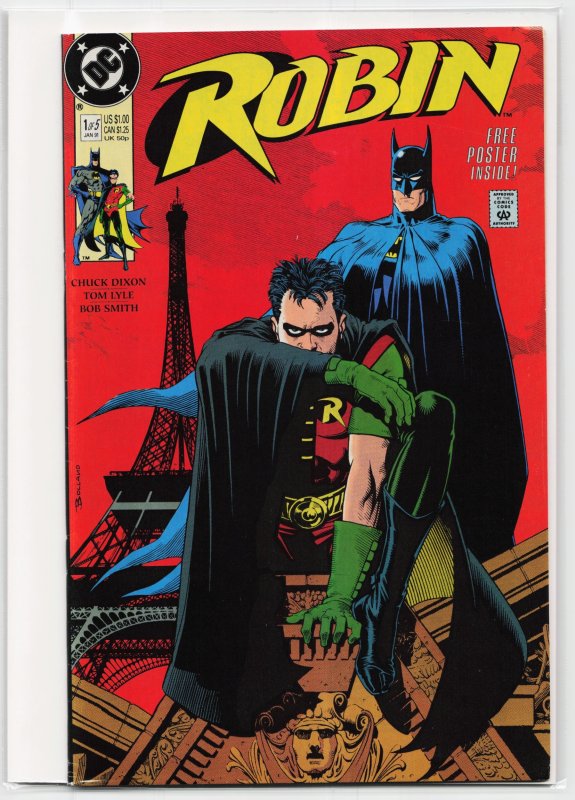 Robin #1 (DC Comics, 1991), raw, ungraded comic book — front cover