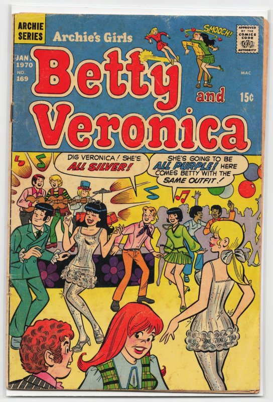 Archie's Girls Betty and Veronica #169 (Archie Comics), raw, ungraded comic book — front cover