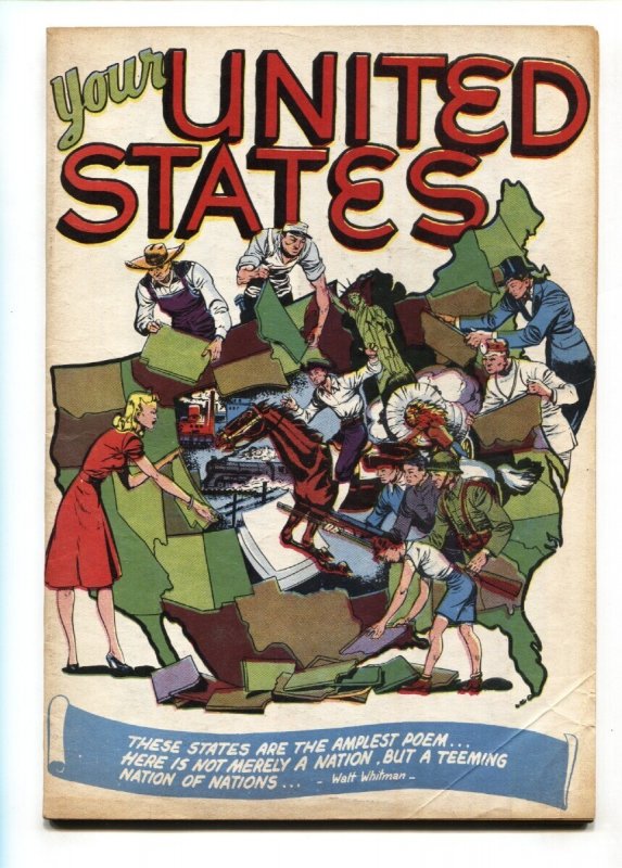 Your United States #1 - 1946 - Lloyd Jaquet Studios - FN - Comic Book (1946), raw comic book in FN condition — front cover