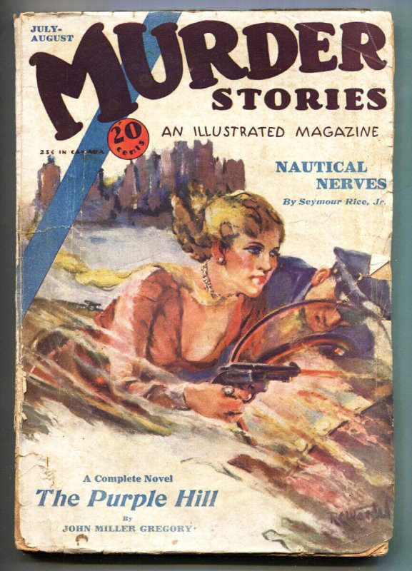 Pulp: Murder Stories #1 (1931), raw, ungraded comic book — front cover
