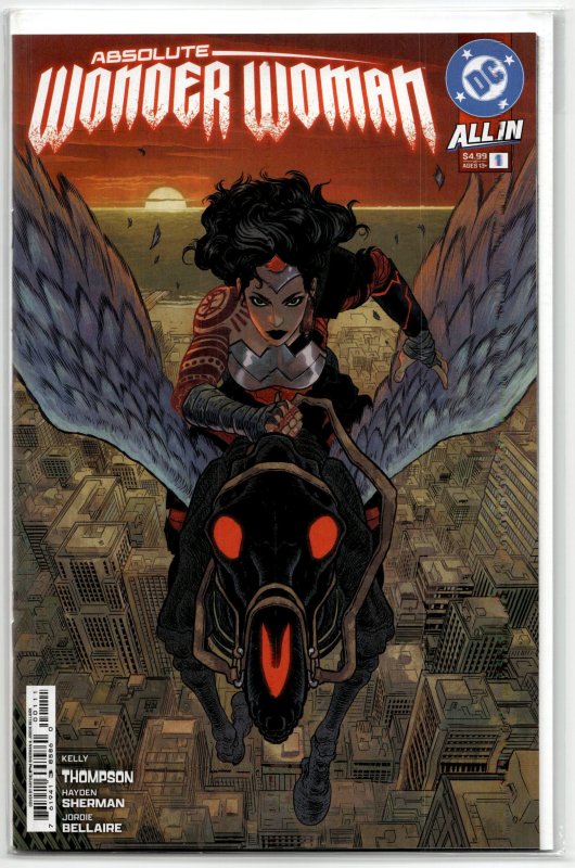 Absolute Wonder Woman #1 (DC Comics, 2024), raw, ungraded comic book — front cover