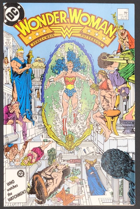 Wonder Woman #7 (DC Comics, 1987), raw comic book in NM+ condition — front cover