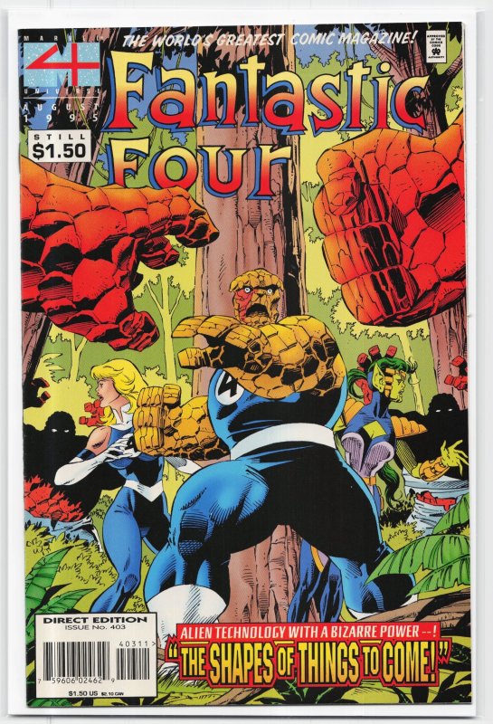 Fantastic Four #403 (Marvel Comics, 1995), raw, ungraded comic book — front cover