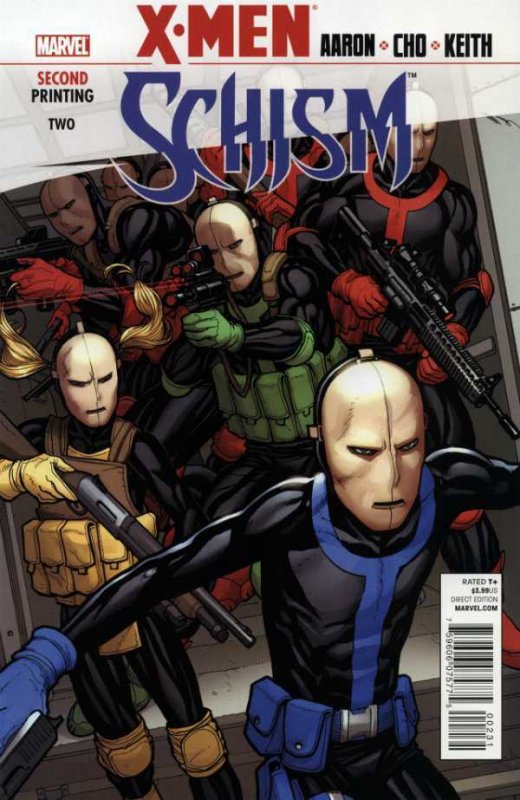 X-Men: Schism #2 (2011), raw comic book in VF+ condition — front cover