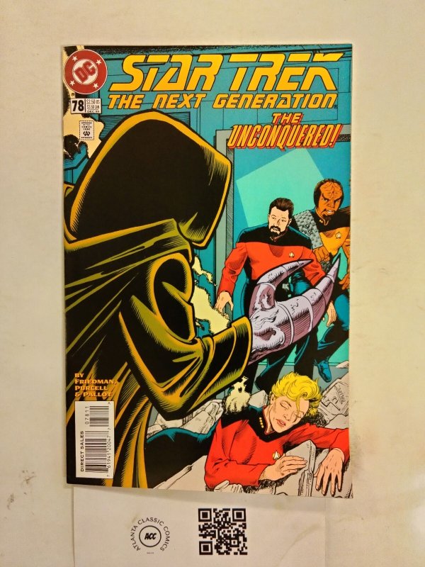 Star Trek the Next Generation #78 (DC Comics), raw comic book in NM condition — front cover