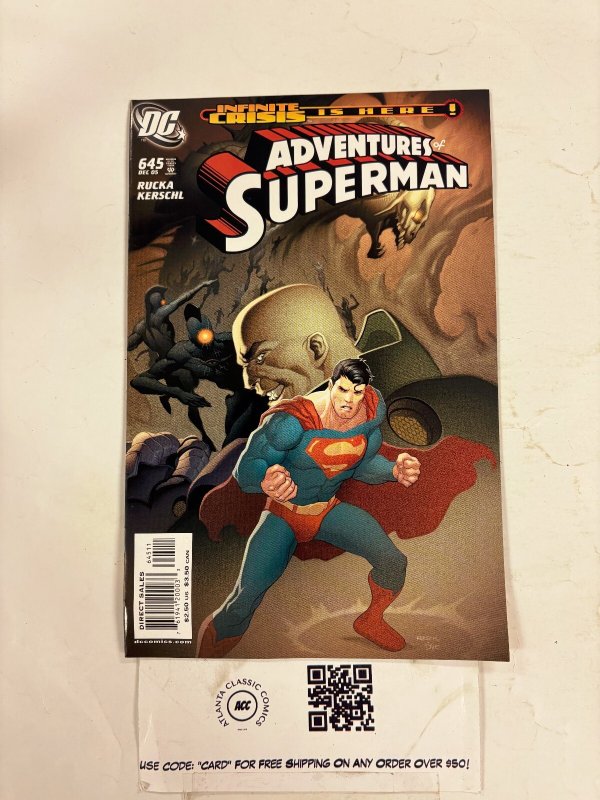 Adventures of Superman #645 (DC Comics), raw comic book in NM condition — front cover