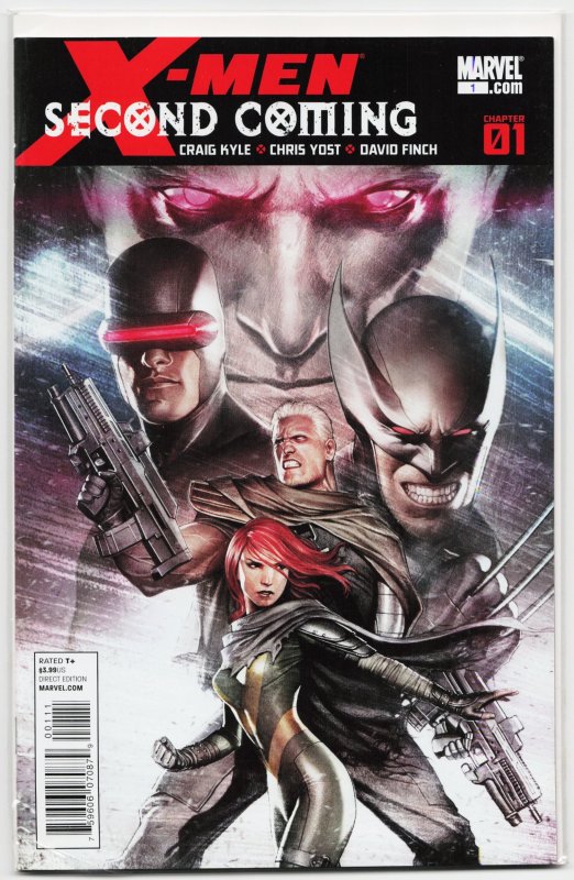 X-Men: Second Coming #1 (2010), raw, ungraded comic book — front cover