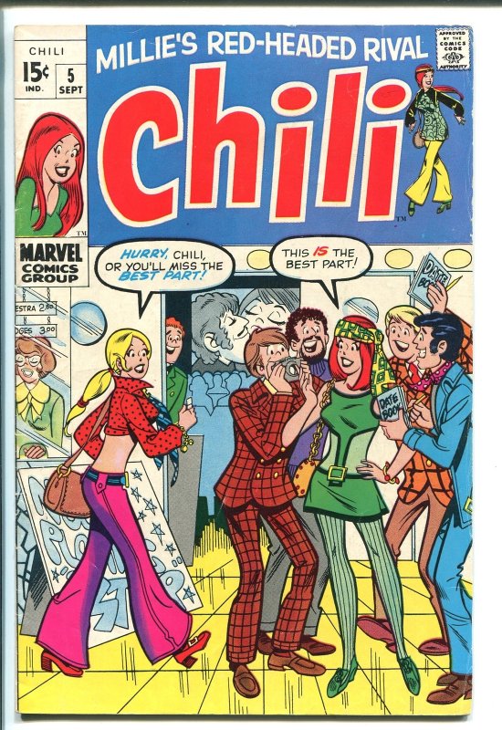 Chili #5 (Marvel Comics, 1969), raw, ungraded comic book — front cover