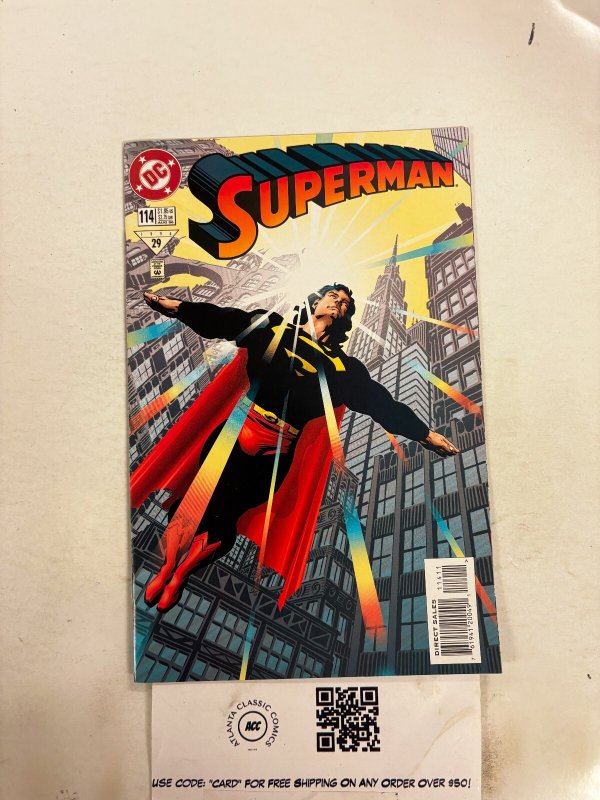Superman #114 (DC Comics, 1957), raw comic book in NM condition — front cover