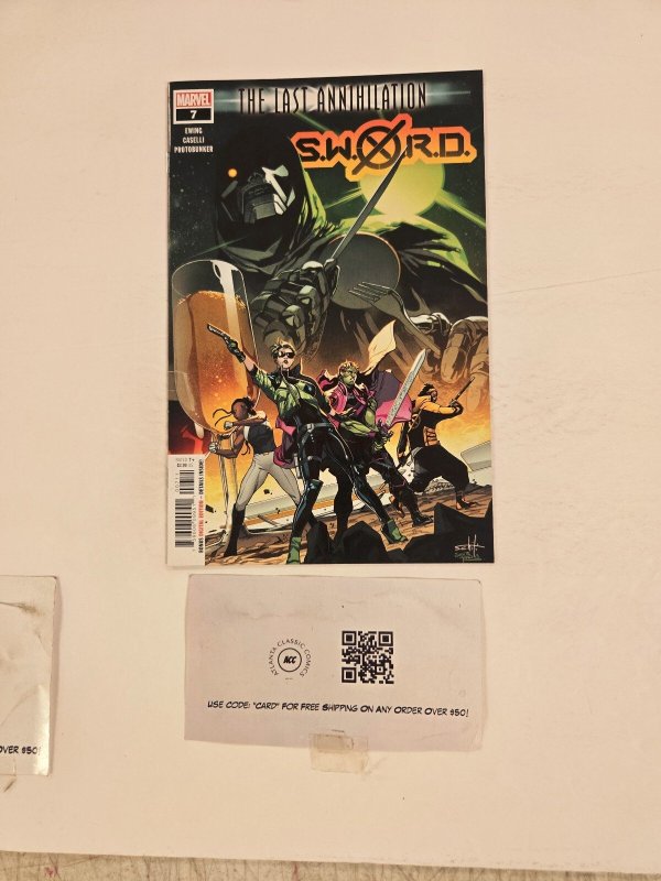 S.w.o.r.d #7 (Marvel Comics), raw comic book in NM condition — front cover