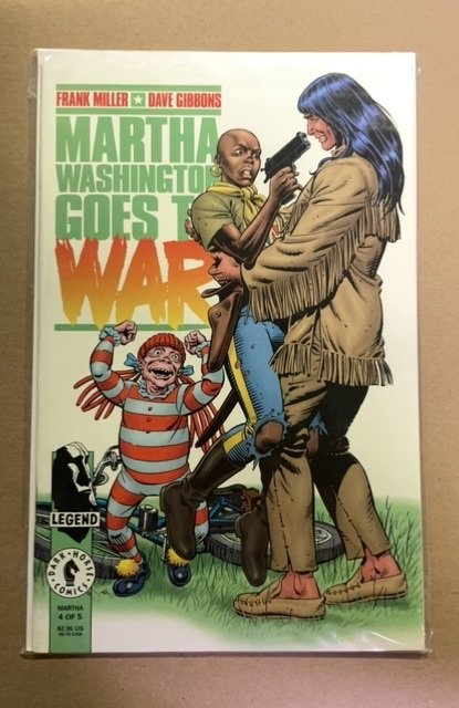 Martha Washington Goes to War #4 (1994), raw, ungraded comic book — front cover
