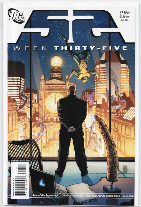 52 #35 (DC Comics, 2007), raw, ungraded comic book — front cover