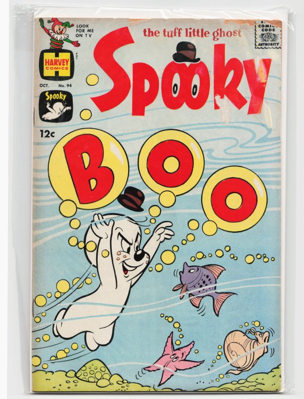 Spooky #94 (Harvey Comics, 1966), raw, ungraded comic book — front cover