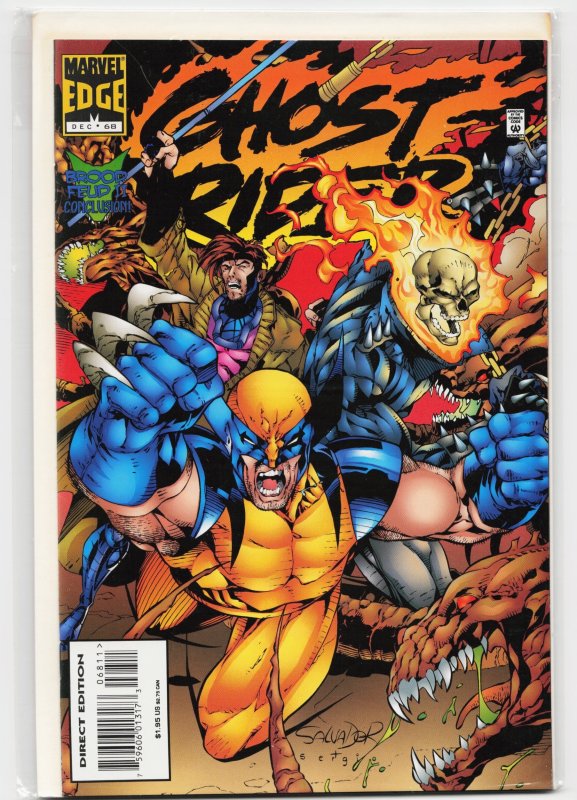 Ghost Rider #68 (Marvel Comics, 1995), raw, ungraded comic book — front cover