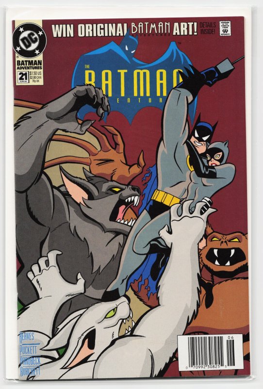 The Batman Adventures #21 (DC Comics, 1994), raw, ungraded comic book — front cover