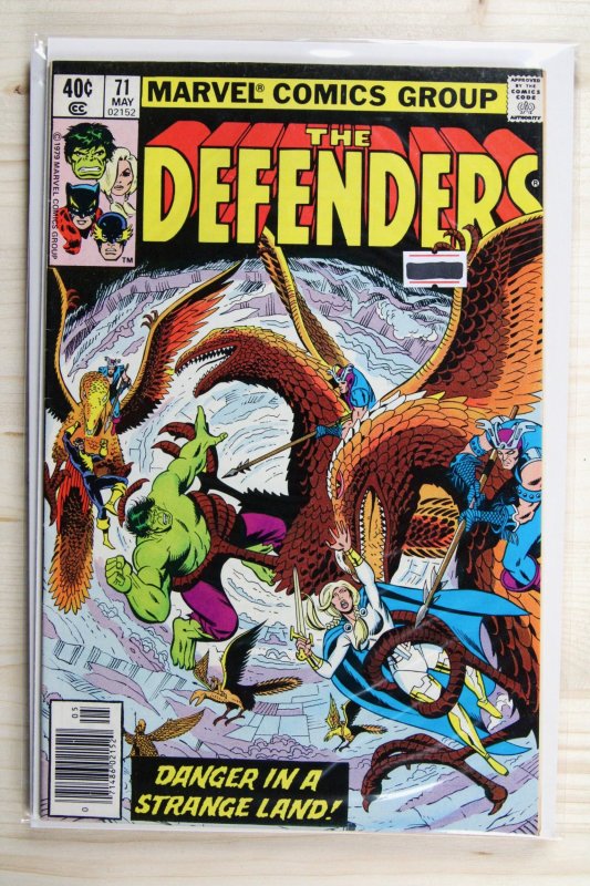 The Defenders #71 (Marvel Comics, 1979), raw comic book in VF- 7.5 condition — front cover