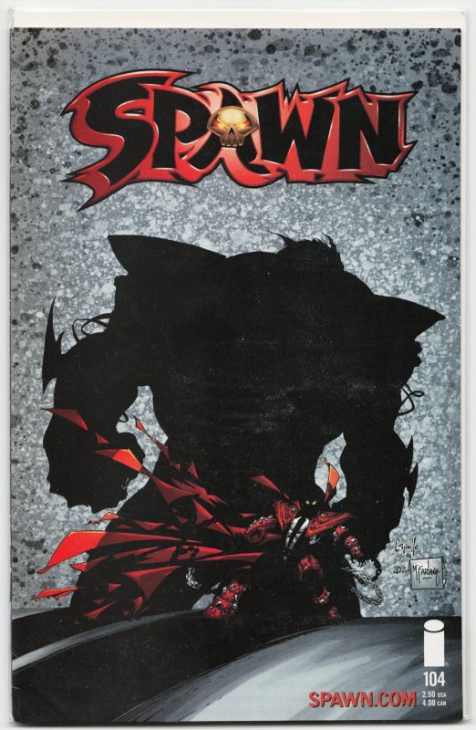 Spawn #104 (Image Comics, 2001), raw, ungraded comic book — front cover