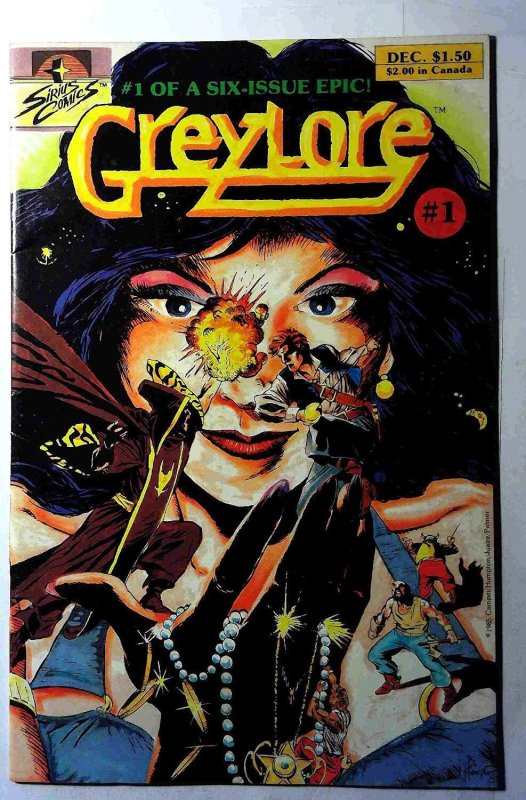 Greylore #1 (1985), raw, ungraded comic book — front cover