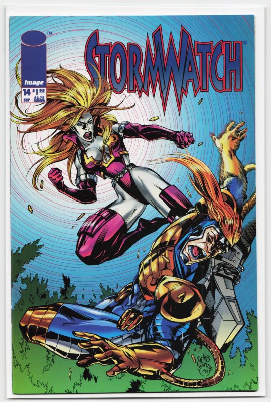 Stormwatch #14 (1994), raw, ungraded comic book — front cover