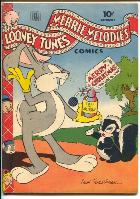 Looney Tunes Merrie Melodies #39 (1945), raw comic book in VF- condition — front cover