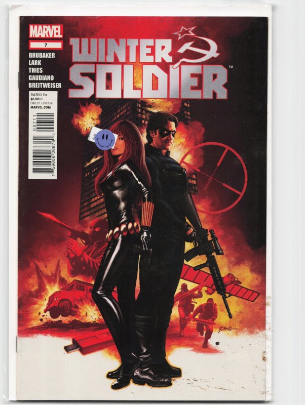 Winter Soldier #7 (2012), raw, ungraded comic book — front cover