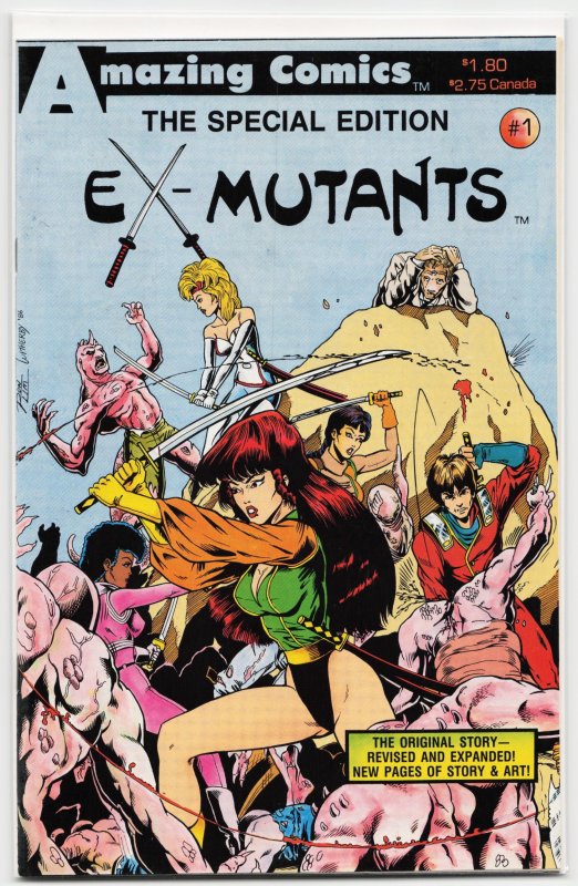 Ex-Mutants: The Special Edition (1987) Ex-Mutants (1987), raw, ungraded comic book — front cover
