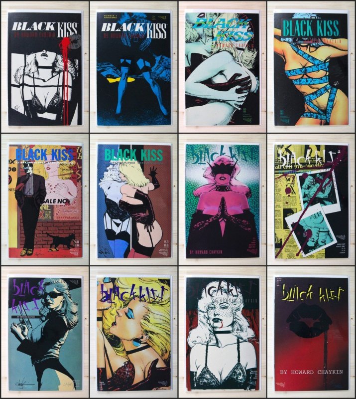 Black Kiss #1-12 – Vortex Comics (1988) Full Series Vf/nm Avg (1988), raw comic book in VF/NM condition — front cover