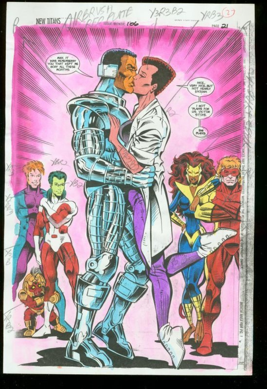 New Titans #106 (DC Comics), raw, ungraded comic book — front cover