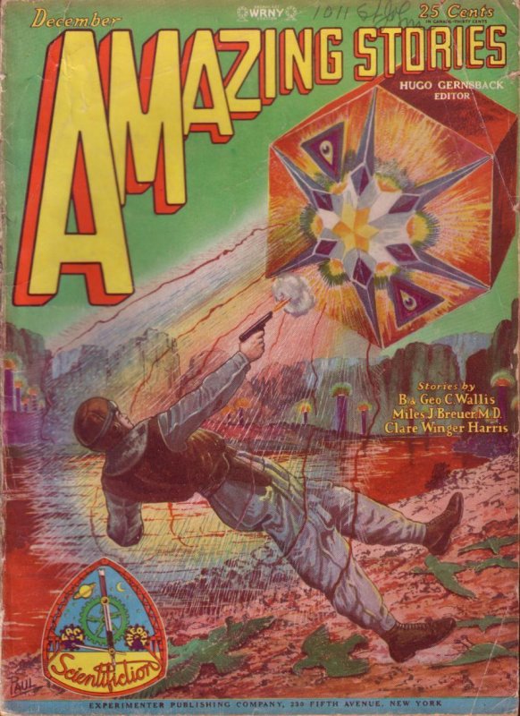 Amazing Stories 1928 Dec Jack Williamson Frank R Paul VG, raw comic book in VG condition — front cover