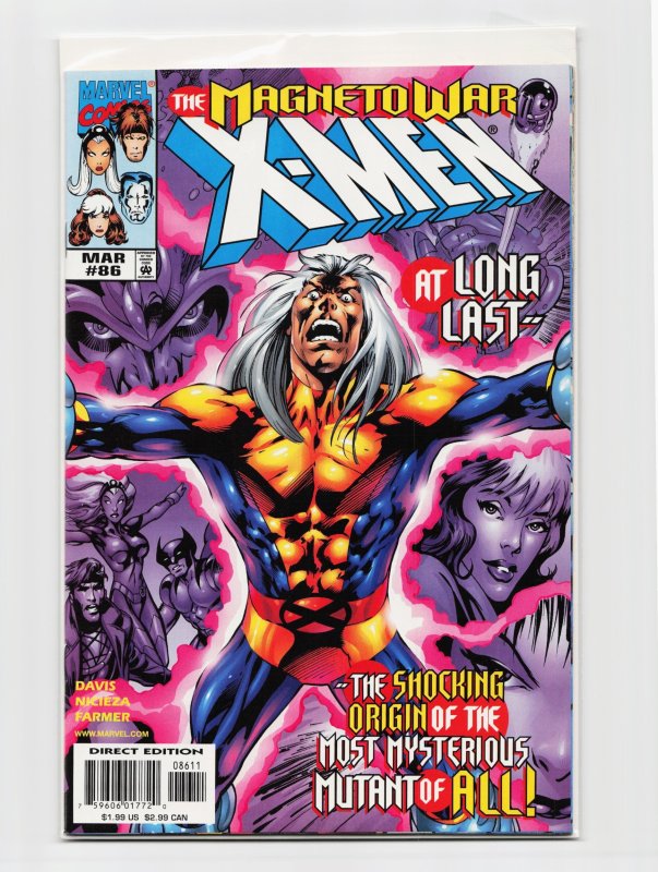 X-Men #86 (Marvel Comics, 1999), raw, ungraded comic book — front cover