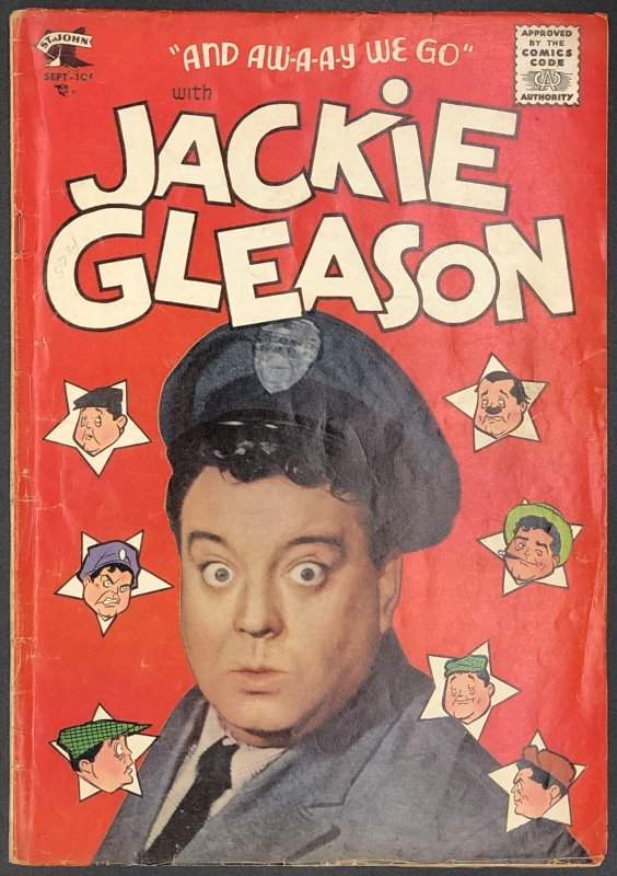 Jackie Gleason #1 (1955), raw comic book in VG condition — front cover