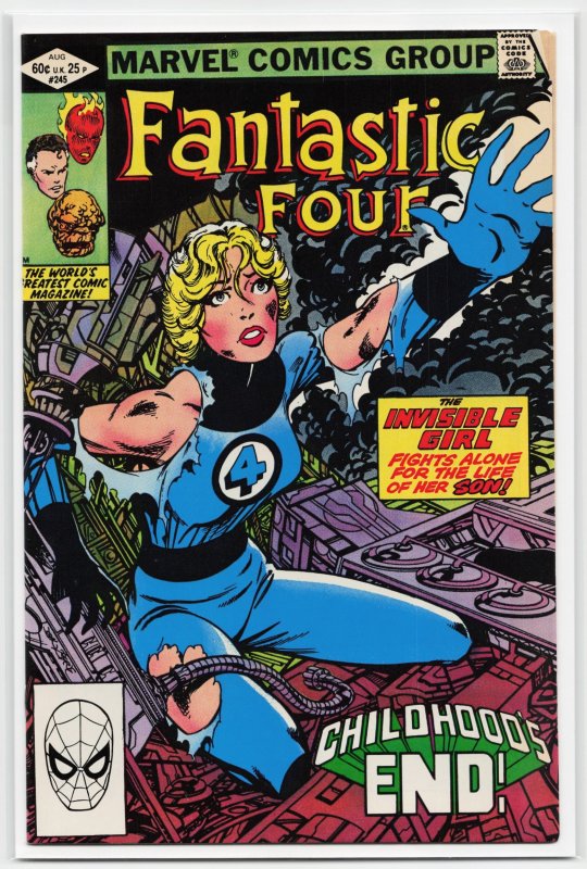 Fantastic Four #245 (Marvel Comics, 1982), raw, ungraded comic book — front cover
