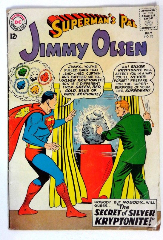 Superman's Pal Jimmy Olsen #70 (DC Comics, 1964), raw comic book in VG condition — front cover