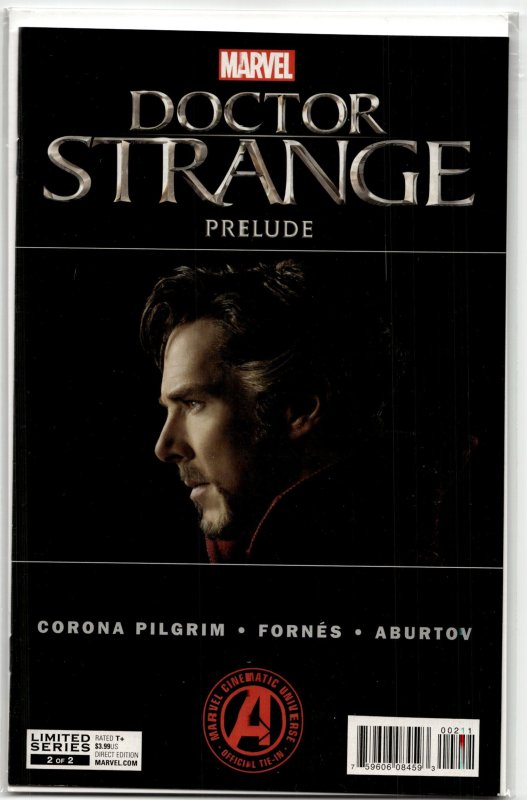 Marvel's Doctor Strange Prelude #1 (Marvel Comics, 2016), raw, ungraded comic book — front cover