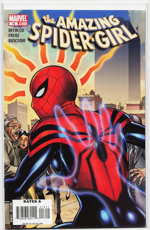 The Amazing Spider-Girl #16 (Marvel Comics, 2008), raw, ungraded comic book — front cover