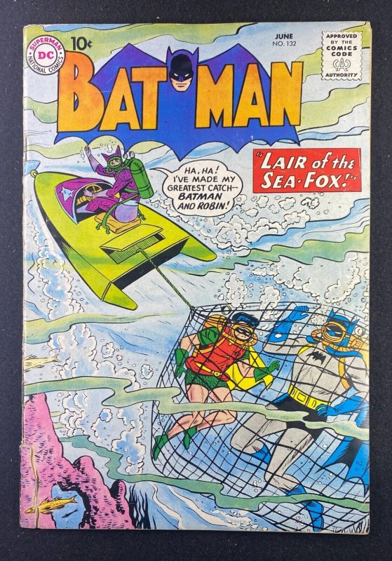Batman #132 (DC Comics, 1940), raw comic book in VG 4.0 condition — front cover