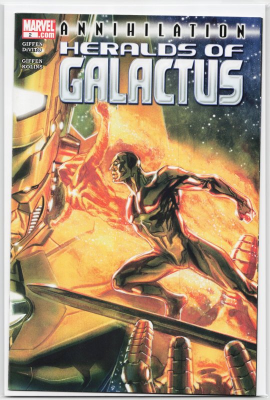 Annihilation: Heralds of Galactus #2 (Marvel Comics, 2007), raw, ungraded comic book — front cover