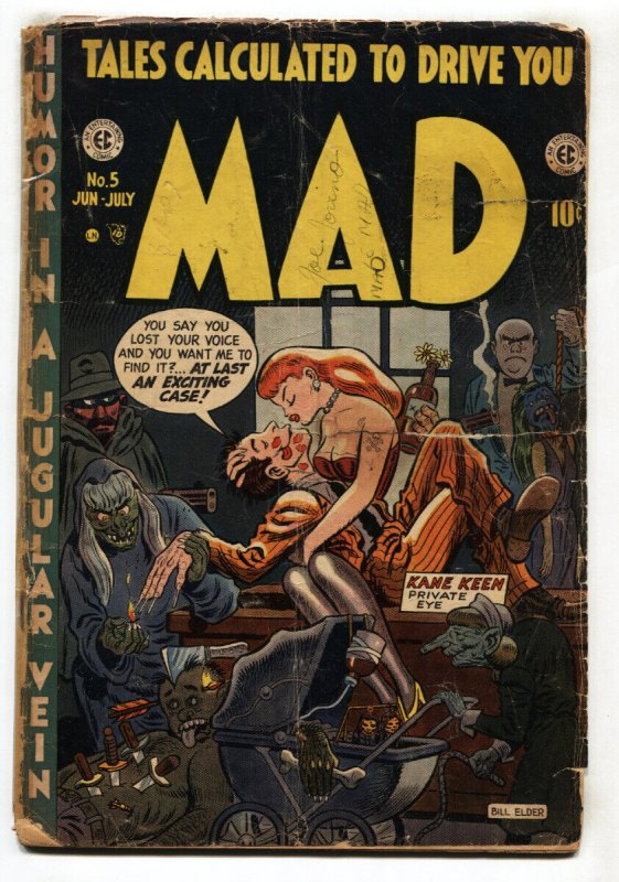 Mad #5-1953-Ec Comics-Harvey Kurtzman-Wally Wood-Comic Book (EC Comics, 1953), raw, ungraded comic book — front cover