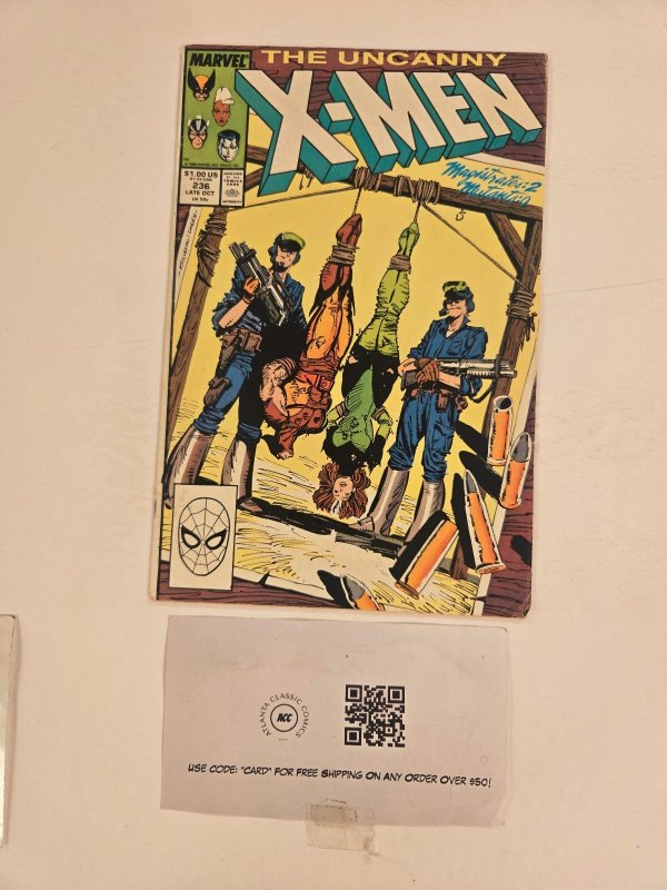 Uncanny X-Men #236 (Marvel Comics, 1988), raw comic book in VF condition — front cover