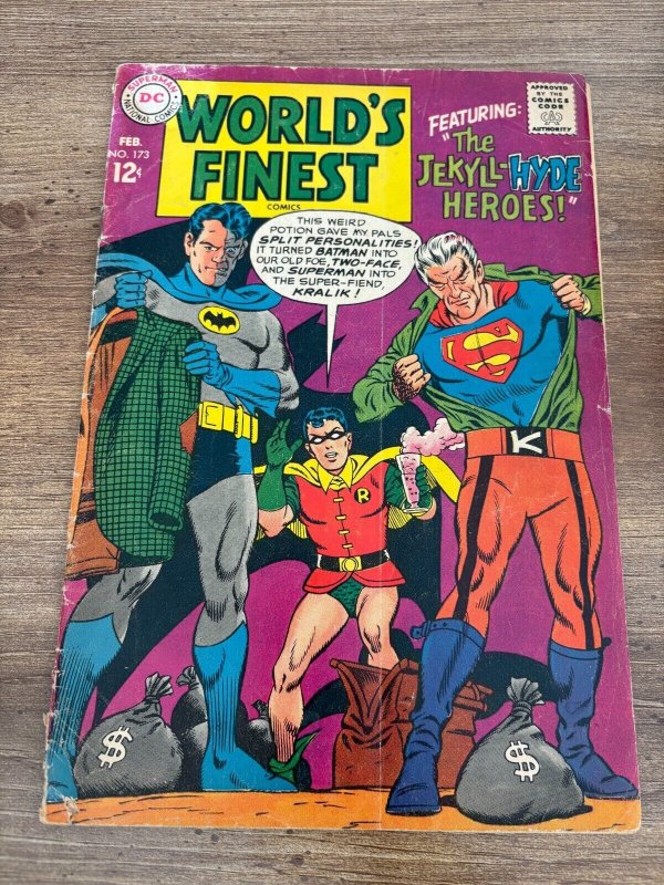 World's Finest Comics #173 (DC Comics, 1968), raw comic book in VG condition — front cover