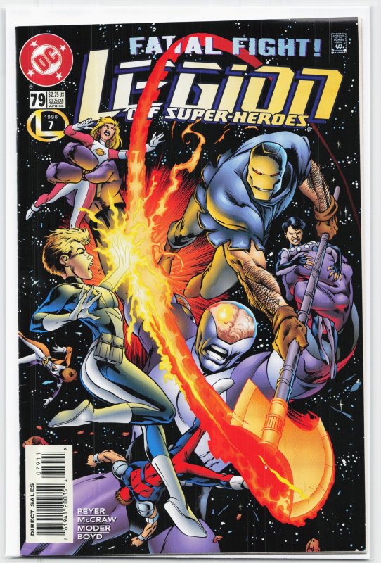 Legion of Super-Heroes #79 (DC Comics, 1996), raw, ungraded comic book — front cover
