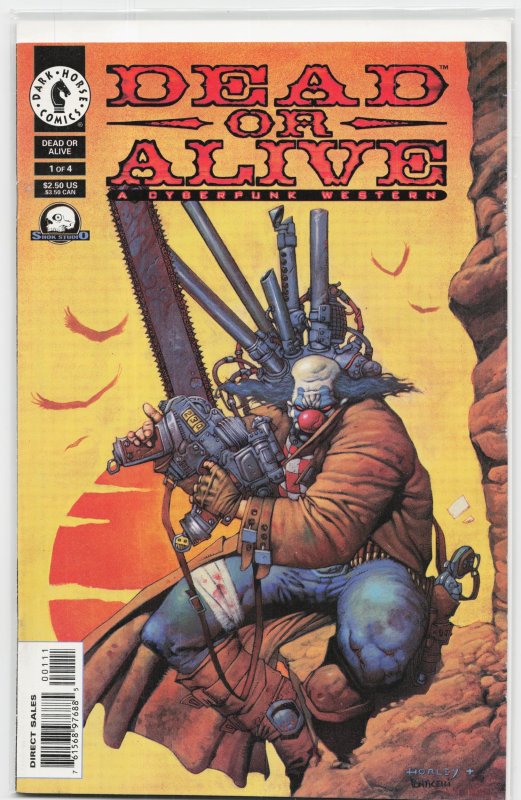 Dead or Alive: A Cyberpunk Western #1 (1998), raw, ungraded comic book — front cover