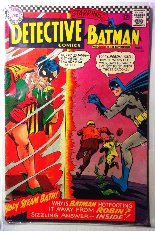 Detective Comics #361 (DC Comics, 1967), raw, ungraded comic book — front cover