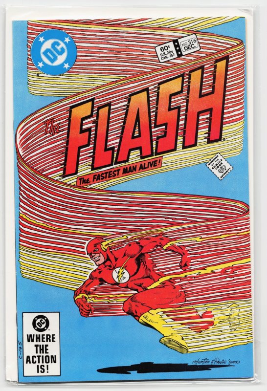 The Flash #316 (DC Comics, 1982), raw, ungraded comic book — front cover
